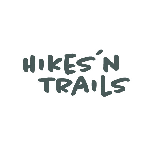 Hikes´n trails -tekstilogo