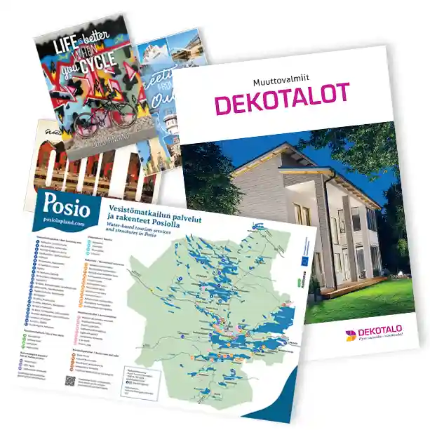 Monipuolista printtisuunnittelua